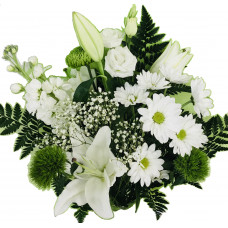 White And Emerald Medley bouquet
